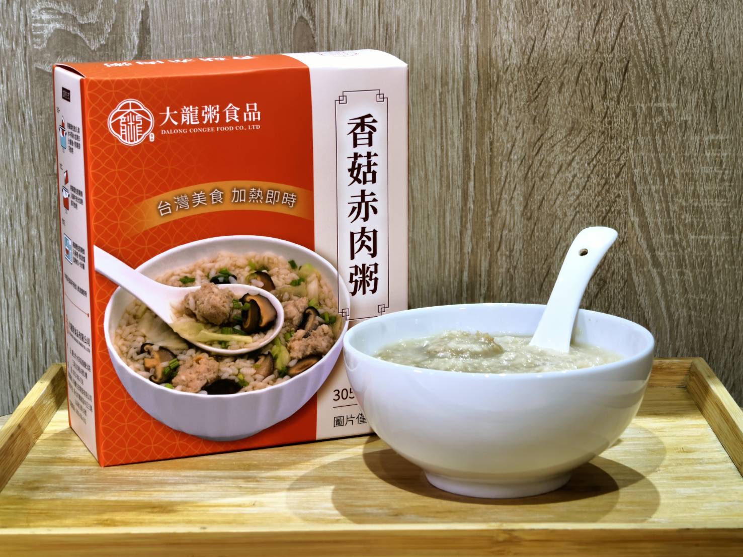 大龍粥食品社會企業 香菇赤肉粥 (305g x 2入)